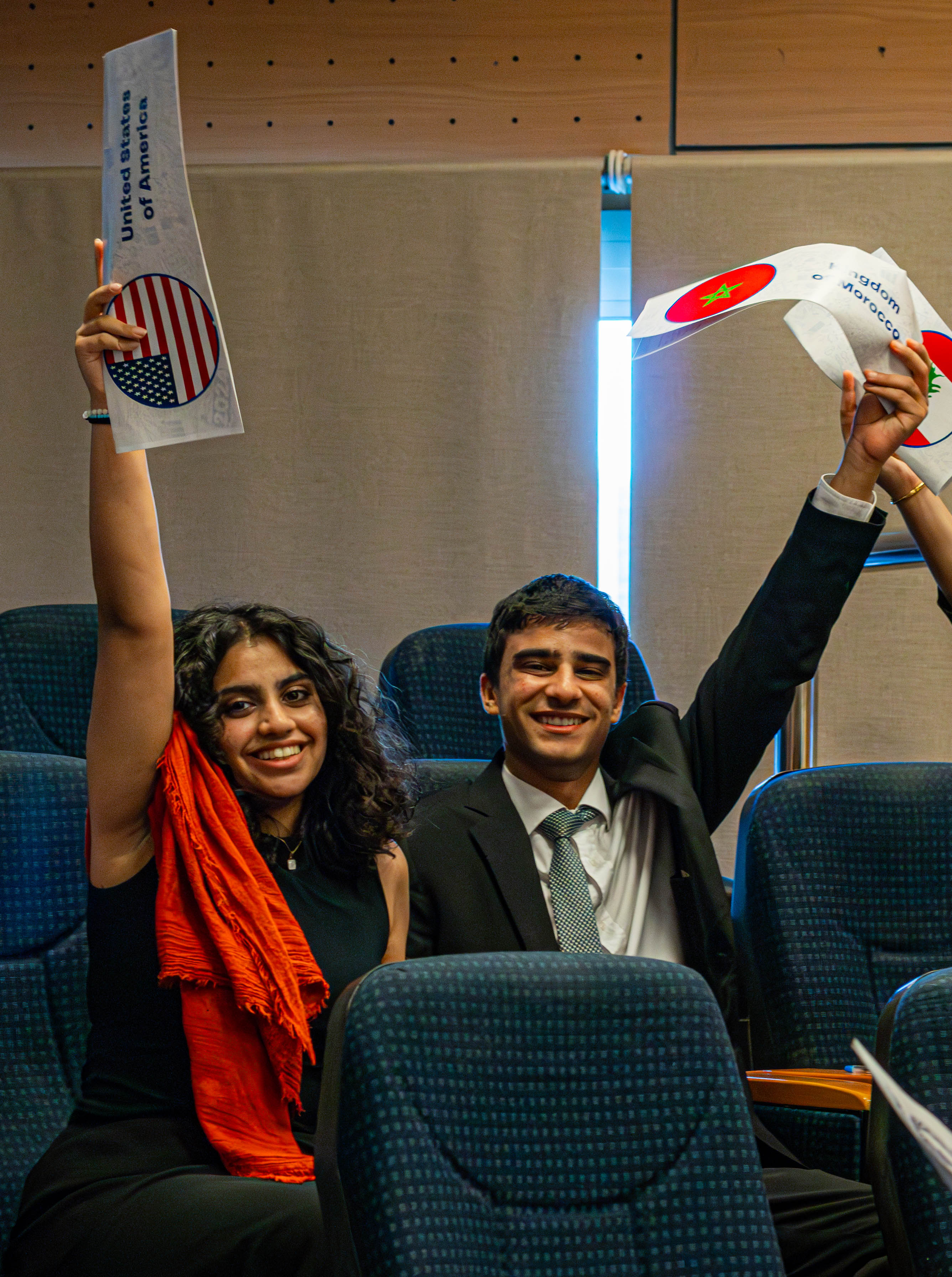 JNIMUN Students celebrating